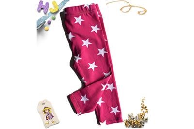 Buy 6m Children's Leggings Hot Pink Stars now using this page